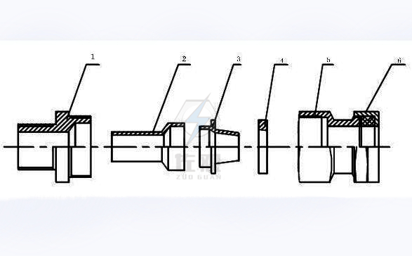 参见如下填料函结构图1 底座     2 填料衬套    3 锥体     4